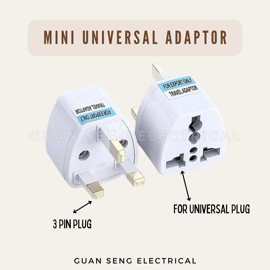 [Bundle] Mini Universal Adaptor 3 Pin Plug