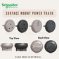 Schneider Electric Easy Series Surface Mount Power Track Module Socket Light Brown Grey | Guan Seng Electrical Singapore