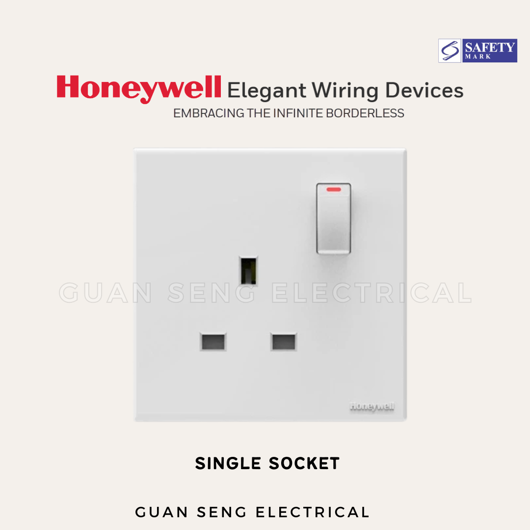 MK Honeywell Elegant Switch and Socket Matt White