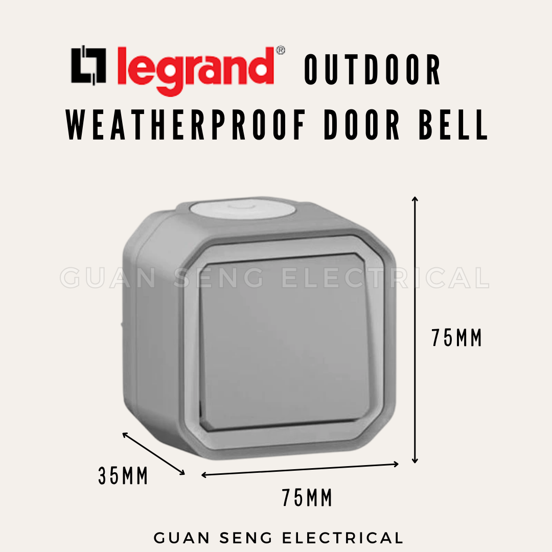 Legrand Outdoor Weatherproof Door Bell Switch