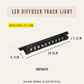 LED Diffuser Track Light 20W 24W 40W Black White | Guan Seng Electrical