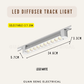 LED Diffuser Track Light 20W 24W 40W Black White | Guan Seng Electrical