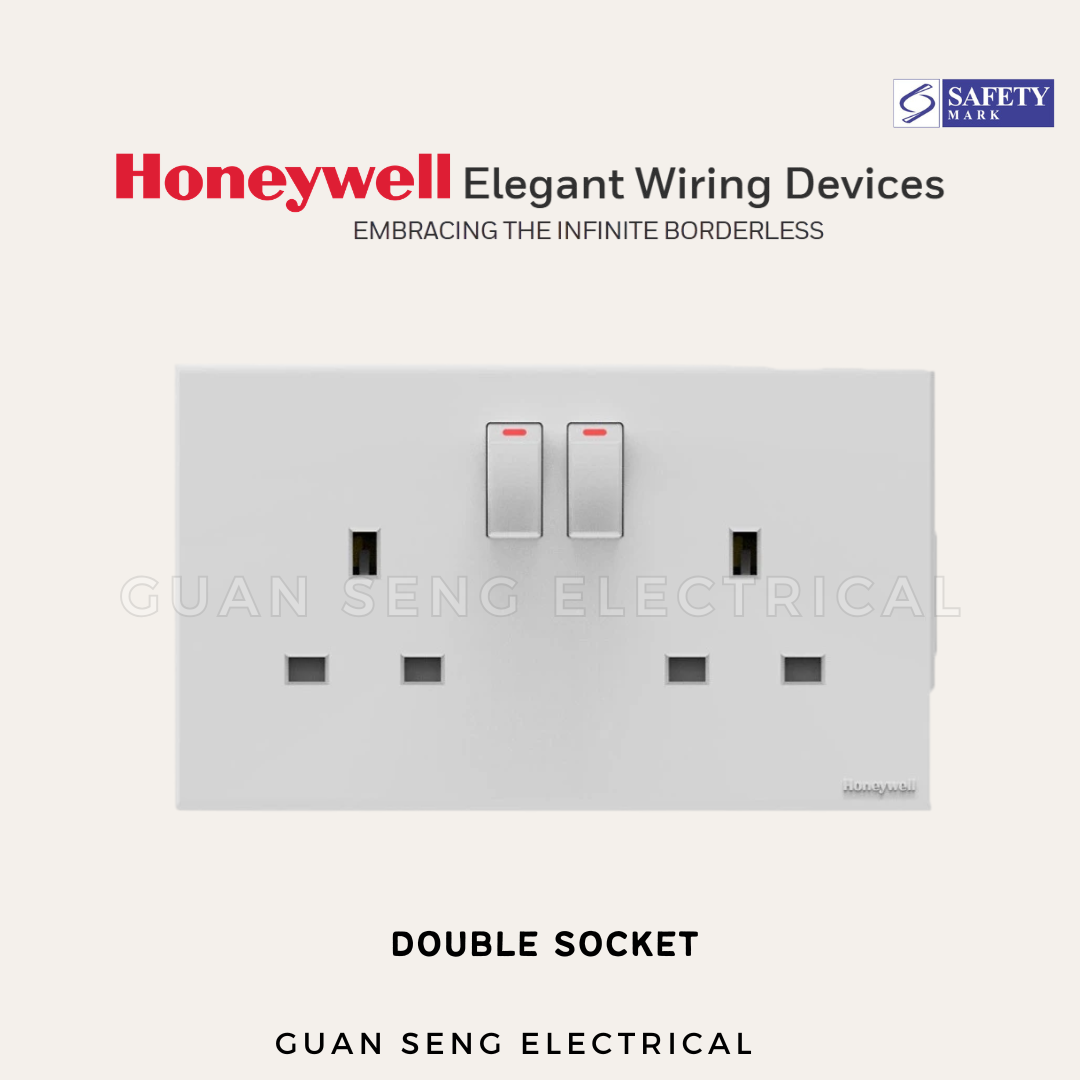 MK Honeywell Elegant Switch and Socket Matt White