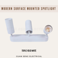 Modern GU10 Surface Mounted Spotlight Black White