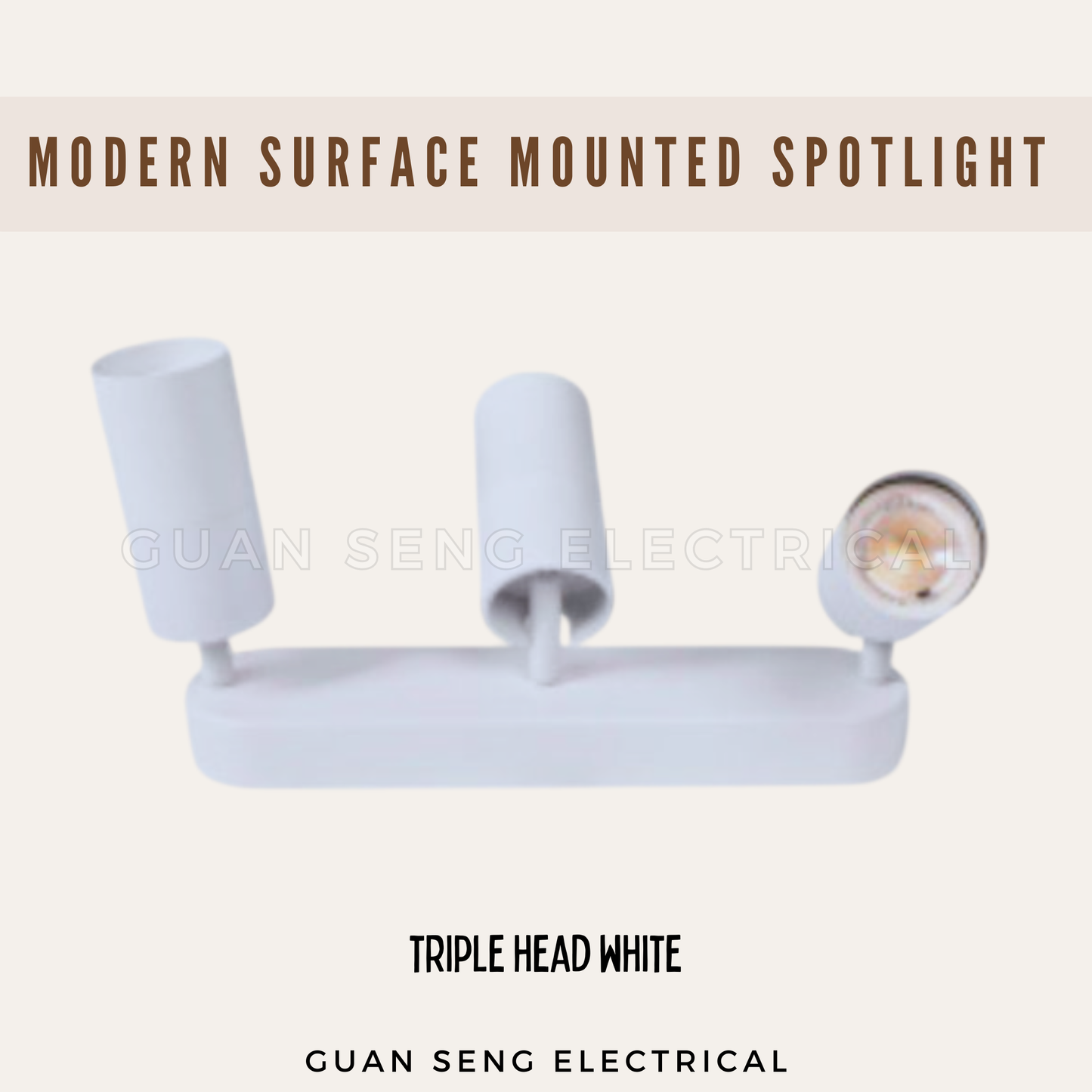 Modern GU10 Surface Mounted Spotlight Black White