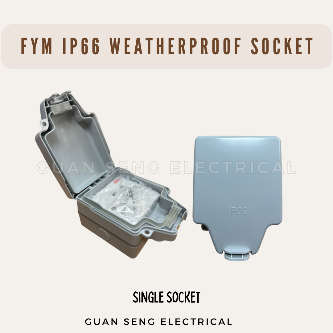 FYM IP66 Weatherproof Waterproof Switch Socket Outlet 13A