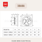 KDK 20 25 30 AUA Exhaust Fan Wall Mount Ventilating Fan