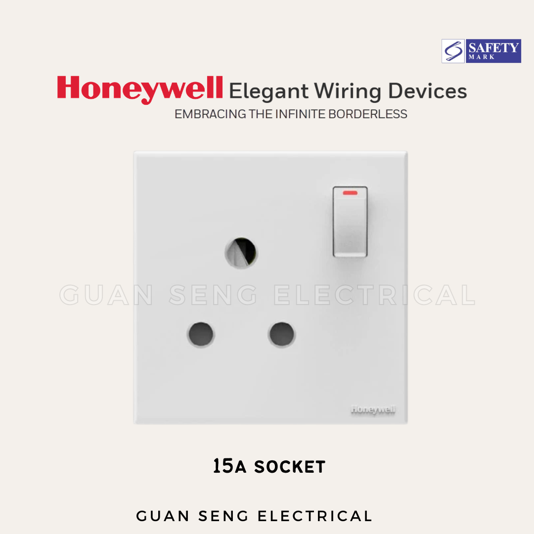 MK Honeywell Elegant Switch and Socket Matt White