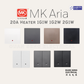 MK Honeywell Aria 20A Heater 1G1W 1G2W 2G1W White Grey Rose Gold Black