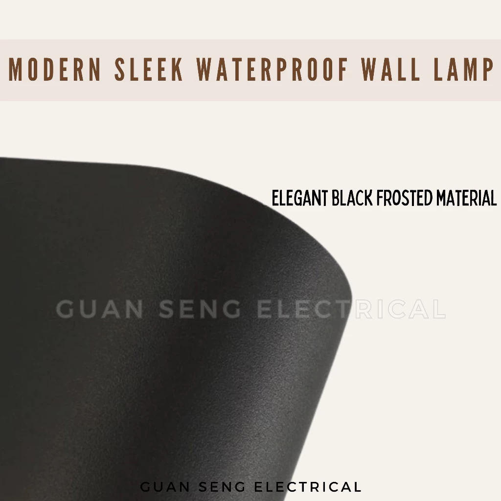 Modern Sleek Double Head Waterproof Wall Lamp - GU10 LED Indoor Outdoor Light | Guan Seng Electrical
