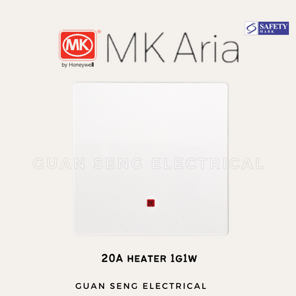 MK Honeywell Aria 20A Heater 1G1W 1G2W 2G1W White Grey Rose Gold Black