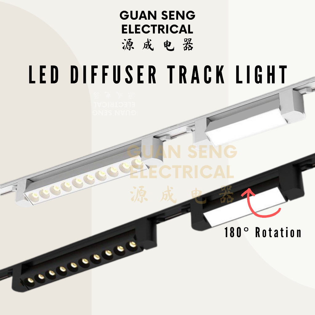 LED Diffuser Track Light 20W 24W – Guan Seng Electrical