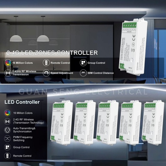 2.4G Mesh LED Light Strip Group Controller