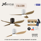 BESTAR Falcon Wood 36" 46" 52" Smart WIFI DC Motor Ceiling Fan with Remote Control