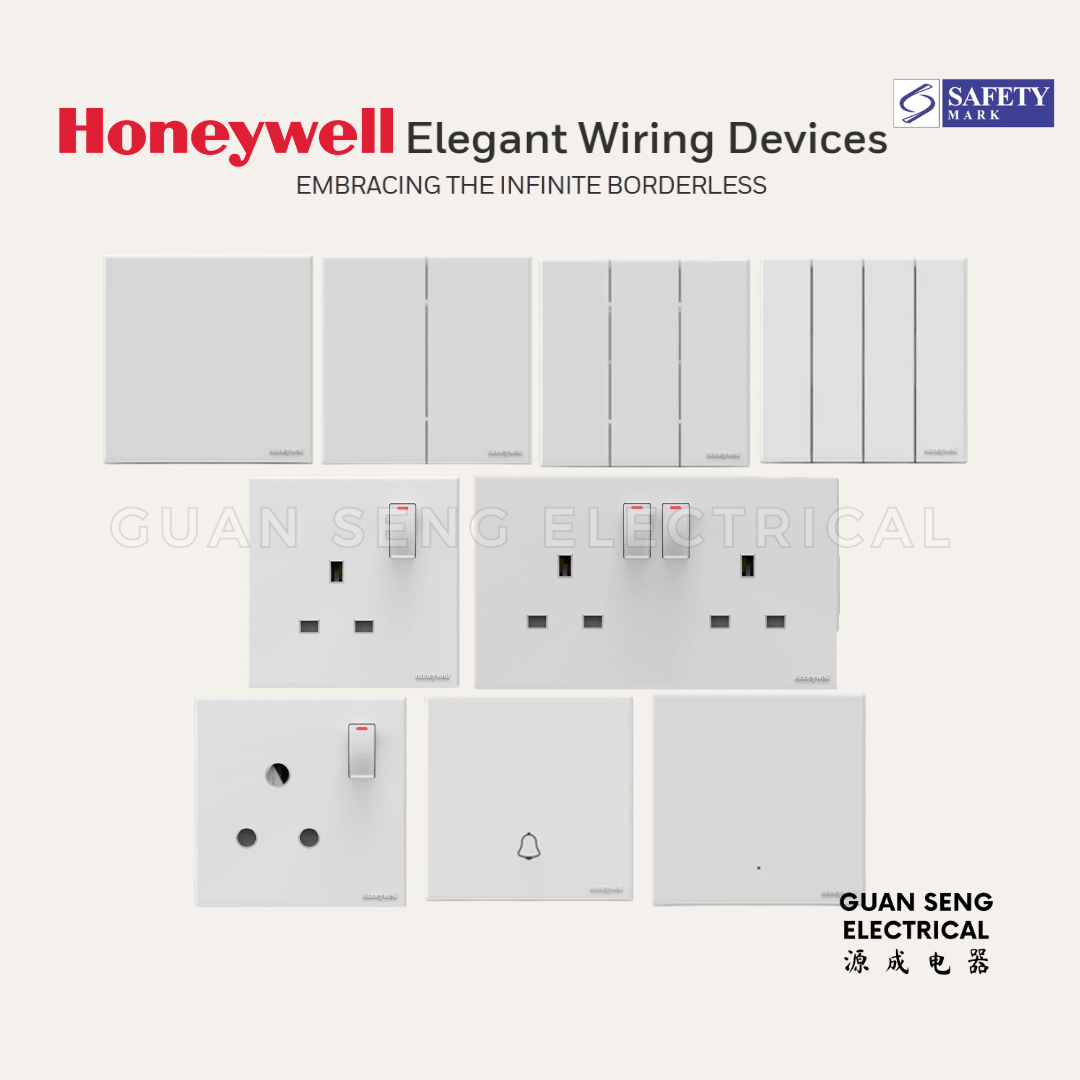 MK Honeywell Elegant Switch and Socket Matt White