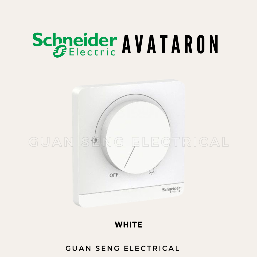 Schneider AvatarON LED Dimmer White Dark Grey Wine Gold