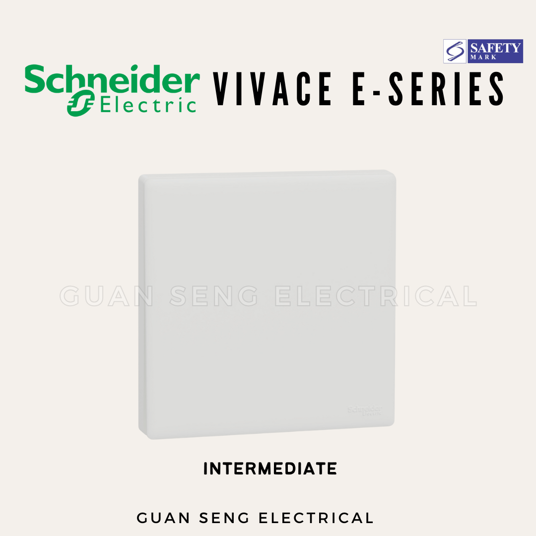 Schneider Electric Vivace E-Series Socket and Switch White Newest 2025 Design