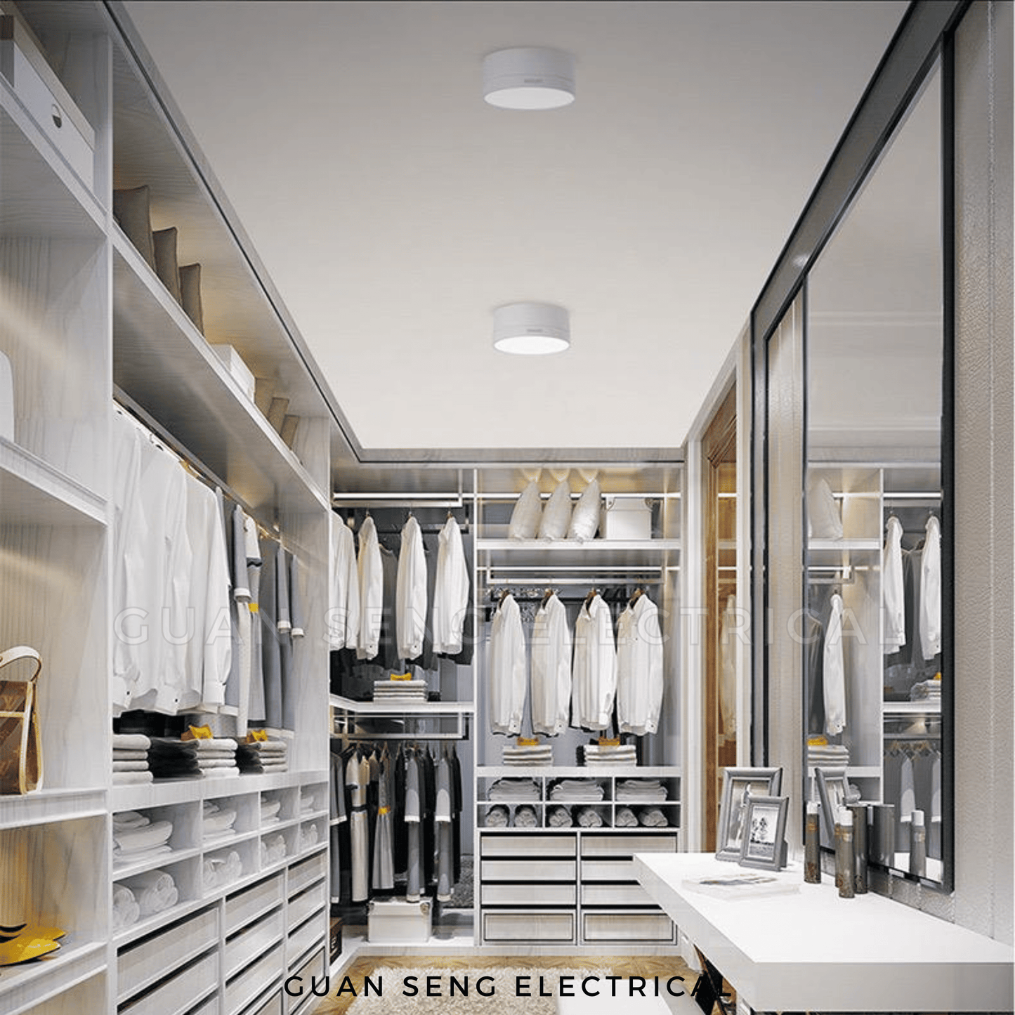 Philips 9W Surface Downlight Black White