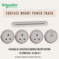 Schneider Electric Easy Series Surface Mount Power Track Light Brown Grey | Guan Seng Electrical Singapore