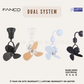 FANCO Dual System 16" DC Motor Ceiling / Wall Mounting Fan