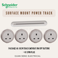 Schneider Electric Easy Series Surface Mount Power Track Light Brown Grey | Guan Seng Electrical Singapore