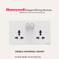 MK Honeywell Elegant Universal Socket Matt White