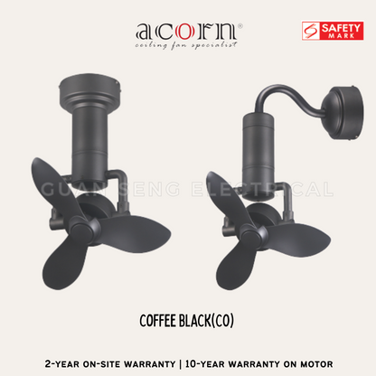 ACORN DC360 16" Corner Ceiling / Wall Mount Fan