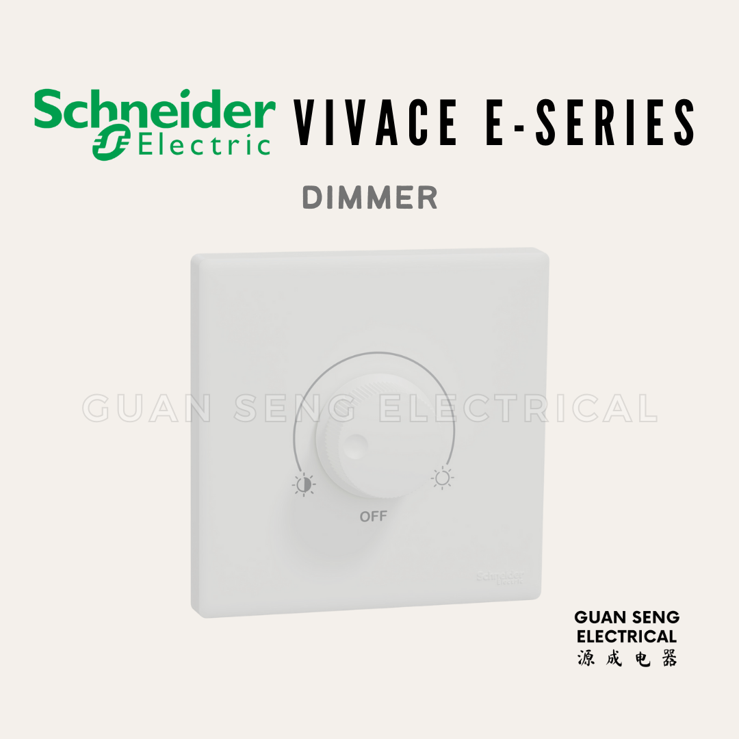 Schneider Electric Vivace E-Series 240V Dimmer Switch White