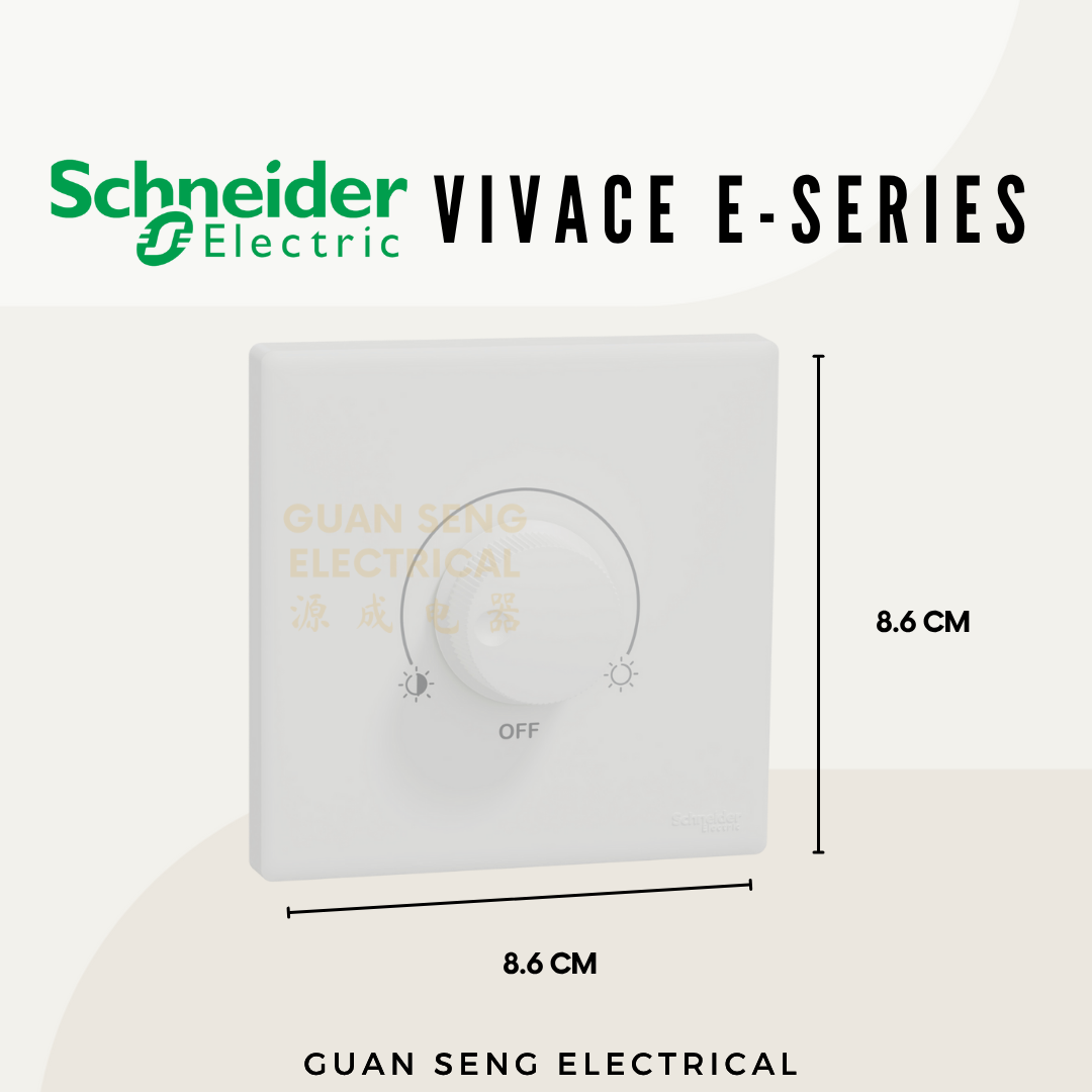 Schneider Electric Vivace E-Series 240V Dimmer Switch White