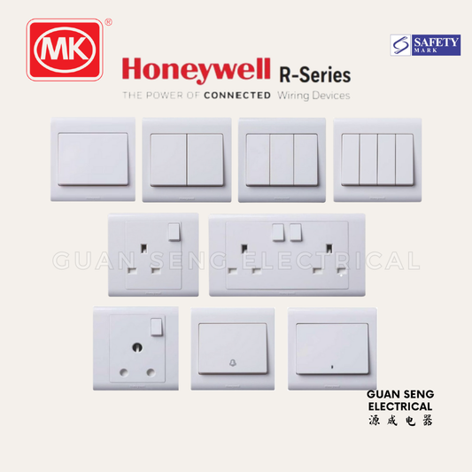 MK Honeywell R Series Socket and Switch