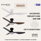 FANCO Hugger 48" DC Motor Ceiling Fan with Remote Control