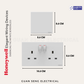 MK Honeywell Elegant Switch and Socket Matt White