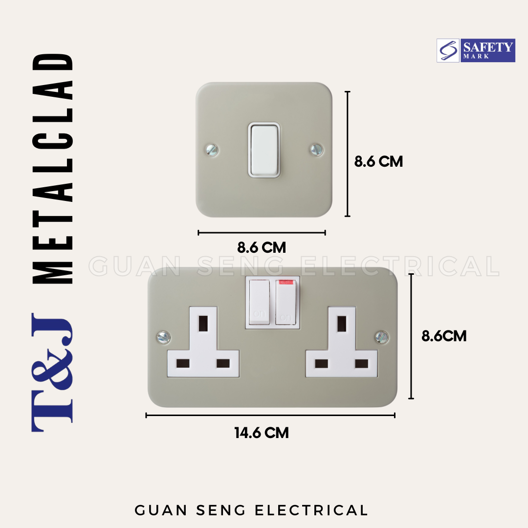 T&J Metalclad Switch Socket