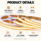 Premium 24V COB LED Strip Light Full Copper 8mm 528LEDS 5M