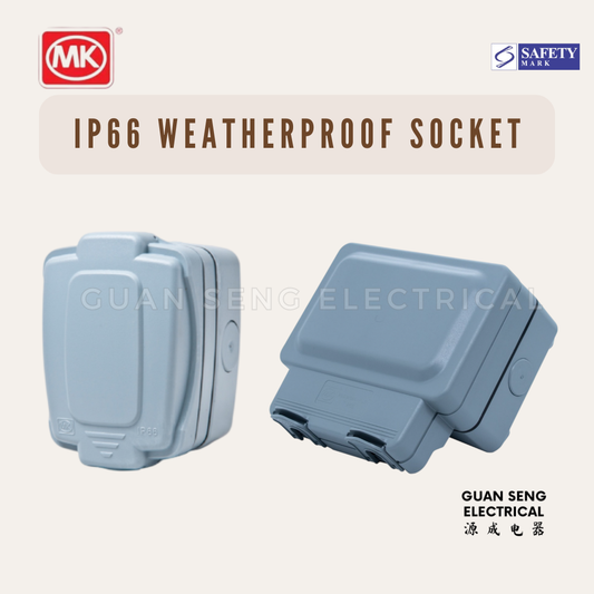 MK 86486 K56482 Master Seal 1 Gang 2 Gang 13A 250V Weatherproof Switch Socket IP66
