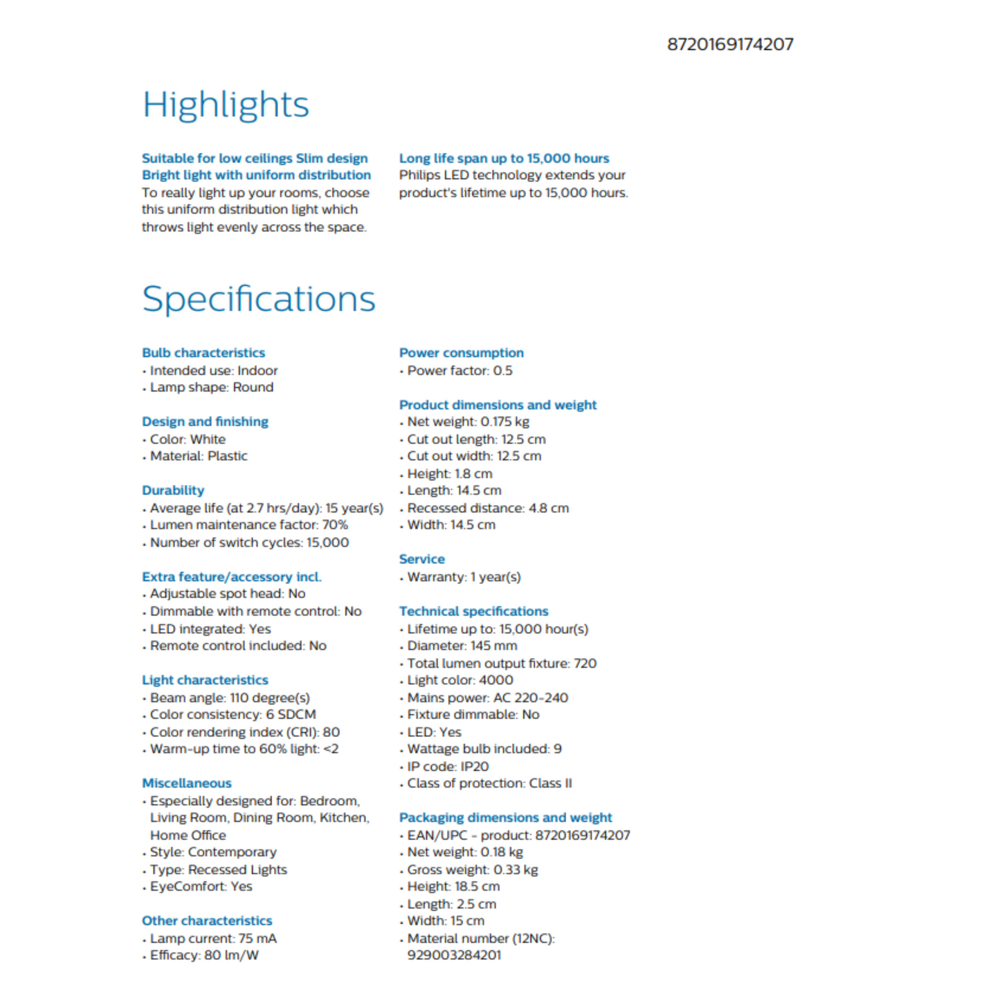 Philips Meson Max DL262