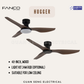 FANCO Hugger 48" DC Motor Ceiling Fan with Remote Control