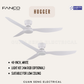 FANCO Hugger 48" DC Motor Ceiling Fan with Remote Control