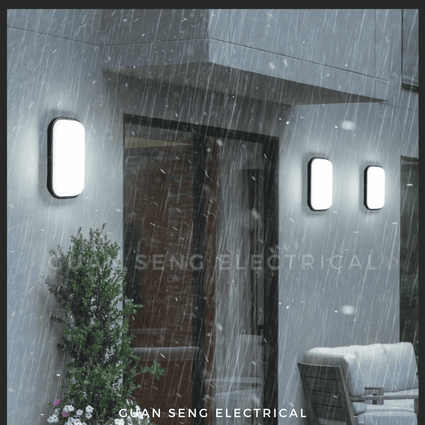 LED IP66 Waterproof Wall Lamp Daylight Warm White 15W 20W | Guan Seng Electrical