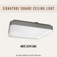 Signature Square Ceiling Light Black White 36W 48W Daylight 3 Tone