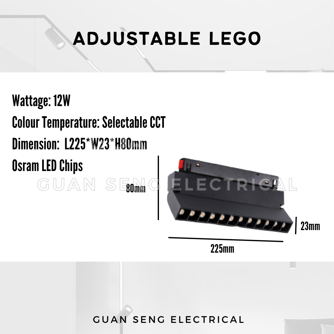 Magnetic Track Light System 48V Recessed Surface | Guan Seng Electrical