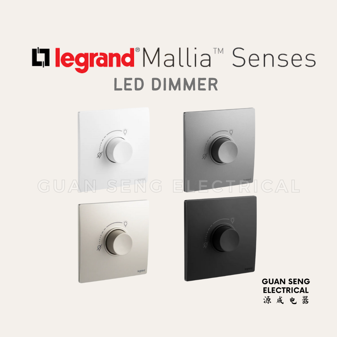 Legrand Mallia Senses LED Rotary Dimmer for LED Lighting