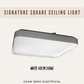 Signature Square Ceiling Light Black White 36W 48W Daylight 3 Tone