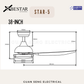 BESTAR Star-5 38" 48" 58" Smart Wifi Control DC Motor Ceiling Fan with Remote Control