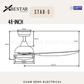BESTAR Star-5 38" 48" 58" Smart Wifi Control DC Motor Ceiling Fan with Remote Control
