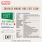 Samcom Electronics Surface Mount LED Exit Sign (Box Type) ELS 115M-LED
