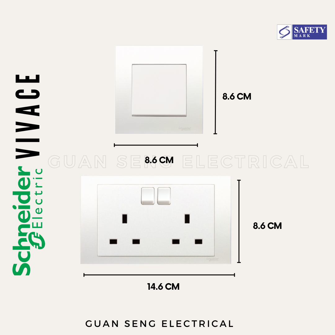 Schneider Electric Vivace Socket and Switch
