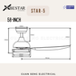 BESTAR Star-5 38" 48" 58" Smart Wifi Control DC Motor Ceiling Fan with Remote Control