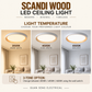 Scandi Wood LED Ceiling Light