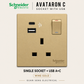 Schneider Avataron C 13A Socket with USB A+C A+A | Guan Seng Electrical Singapore